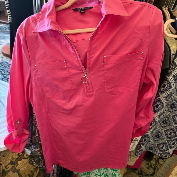 Zac & Rachel Bright Pink Button-Down Shirt - Picture 2 of 3